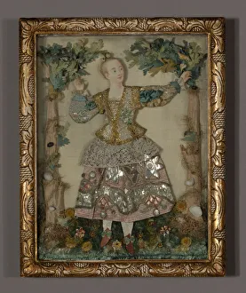 Needlepoint Prints: Picture, France, 18th century. Creator: Unknown