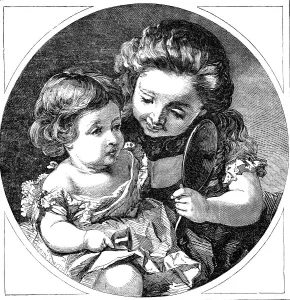 Alfred Corbould Prints: The Picture of Innocence - painted by Alfred Corbould - from the Exhibition of the British Institu Creator