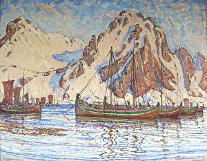 Picture from Lofoten, 1897-1918. Creator: Rikard Lindstrom