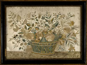 Strawberries Gallery: Picture (Needlepoint), France, 18th century. Creator: Unknown