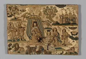Charles Ii Collection: Picture (Needlework), England, 1666. Creator: Unknown