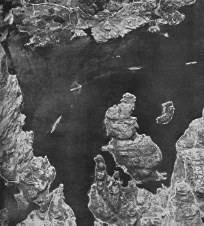 The picture that sank a battleship, 1941 (1943). Artist: Michael Suckling The picture that sank a battleship, 1941 (1943). Artist: Michael Suckling