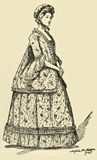 Picture of a short Watteau sacque worn over a petticoat, c1750-1800, 1903, (1937) Picture of a short Watteau sacque worn over a petticoat, c1750-1800, 1903, (1937)