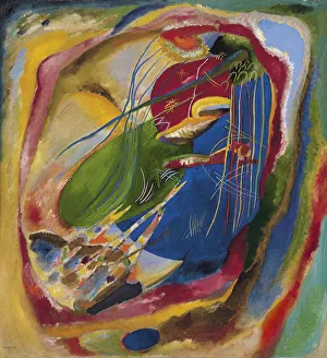Kandinsky Gallery: Picture with Three Spots, No. 196, 1914. Artist: Kandinsky, Wassily Vasilyevich