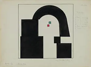 Bauhaus Prints: Picture XIII. Catacombae, 1928. Creator: Kandinsky, Wassily Vasilyevich (1866-1944)