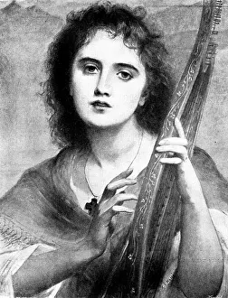 Kitsch Prints: Pictures from the New Gallery: Erin - C. E. Halle, 1895. Creator: George Meisenbach