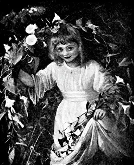 Jenkins Prints: Pictures from the New Gallery: Wreaths and Smiles - Miss Blanche Jenkins