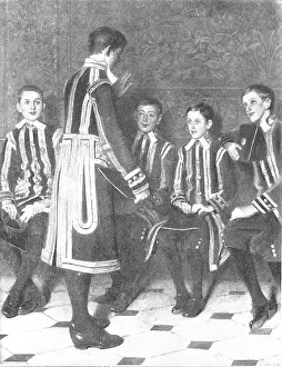Pictures from the Royal Academy: "Children of the Chapel"...W. F. Yeames, R.A. 1898. Creator: Unknown