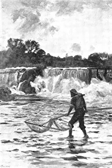 Fisherfolk Prints: Pictures from the Royal Academy: Salmon-Fishing on the Dee