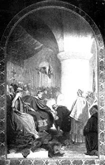 Eleventh Century Prints: Pictures from the Royal Academy: William the Conqueror Granting a Charter