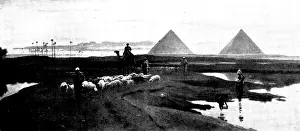 Nile Prints: Pictures from the Royal Academy:Ancient Causeway leading to the Pyramids - F
