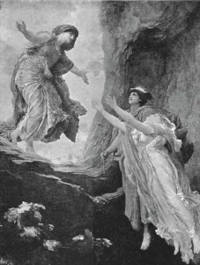 Proserpina Prints: Pictures of the Year - VI. The Return of Persephone'; after Sir F Leighton