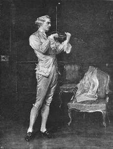 John Pettie Prints: Pictures of the Year - VI. The Violinist'; after John Pettie