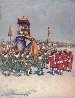 Howdah Prints: One of the most picturesque Groups in the Retainers Procession
