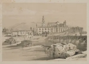 Pall Mall Prints: Picturesque Sketches in Spain: Remains of a Roman Bridge on the Guadalquiver