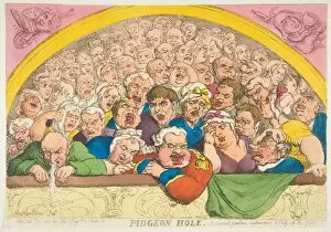 Covent Garden Gallery: Pidgeon Hole. A Convent Garden Contrivance to Coop up the Gods, February 20, 1811