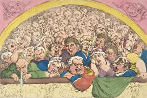 Overcrowded Prints: Pidgeon Hole. A Convent Garden Contrivance to Coop up the Gods, February 20