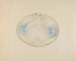 Watercolour And Graphite On Paperboard Collection: Pie Dish, c. 1936. Creator: Joseph Sudek