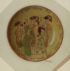 Eugene Shellady Prints: Pie Plate, 1936. Creator: Eugene Shellady