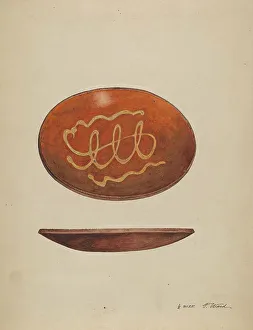 Pie Plate, c. 1937. Creator: Paul Ward