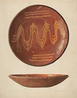 Buergerniss Carl Prints: Pie Plate, c. 1938. Creator: Carl Buergerniss