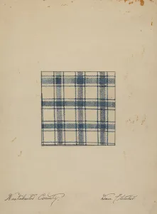 Piece of Handwoven Linen, c. 1937. Creator: Daniel Fletcher