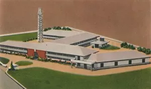 Arial View Collection: Pielroja cigarette Factory, Colombian Tobacco Co. Inc. Barranquilla, c1940s