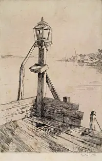 Hardie Prints: Pier End, Kippford, 1908. Creator: Martin Hardie