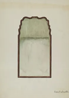 Trumeau Mirror Prints: Pier-glass, c. 1936. Creator: Rex Dolmith