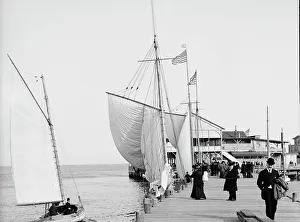 Pier at the inlet, Atlantic City, N.J. c1905. Creator: Unknown
