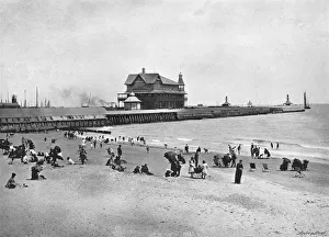 Deck Chair Prints: The Pier, Lowestoft, c1896. Artist: Walter Boughton