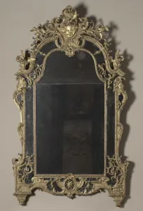 Furniture And Woodwork Prints: Pier Mirror (Trumeau), c. 1715. Creator: Unknown