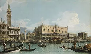 Church Santa Maria Della Salute Gallery: The pier near the Piazza San Marco in Venice, c. 1729
