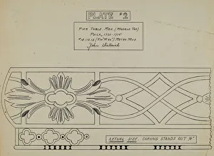 Dieterich John Prints: Pier Table, 1935/1942. Creator: John Dieterich