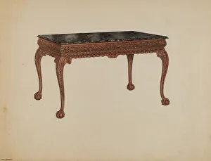 Dieterich John Prints: Pier Table, 1936. Creator: John Dieterich