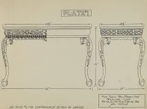 Dieterich John Prints: Pier Table, c. 1936. Creator: John Dieterich