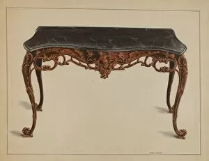 Ornate Collection: Pier Table, c. 1936. Creator: John Garay