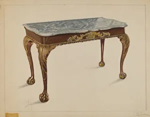 Gorid Nicholas Prints: Pier Table, c. 1936. Creator: Nicholas Gorid