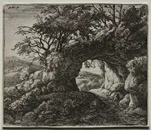 Anthonie Waterloo Dutch Collection: The Pierced Rock. Creator: Anthonie Waterloo (Dutch, 1609 / 10-1690)