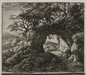 Anthonie Waterloo Dutch Collection: The Pierced Rock. Creator: Anthonie Waterloo (Dutch, 1609 / 10-1690)