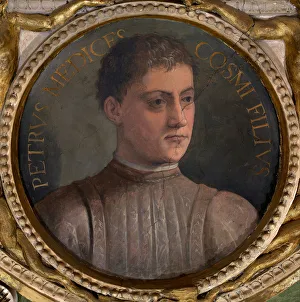 Vasari Prints: Piero di Cosimo de Medici called the Gouty, 1556-1558. Artist: Vasari, Giorgio (1511-1574)