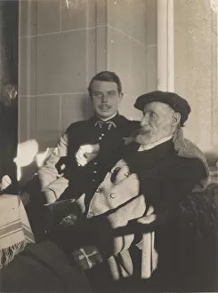Bonnard Gallery: Pierre-Auguste and Jean Renoir, c. 1916. Creator: Bonnard, Pierre (1867-1947)