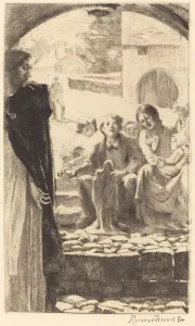 Portal Prints: Pierre Copies the Virgin from the Portal of the Church of Marly (Pierre Copie la Vierge