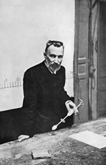 Marie Curie Gallery: Pierre Curie, French chemist, when Professor of Physics at the Sorbonne, 1906