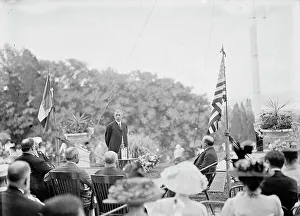 Pierre L'Enfant, Major of France - Dedication of Tomb And Memorial At Arlington, April 28, 1909. Creator: Harris & Ewing. Pierre L'Enfant, Major of France - Dedication of Tomb And Memorial At Arlington, April 28, 1909. Creator: Harris & Ewing