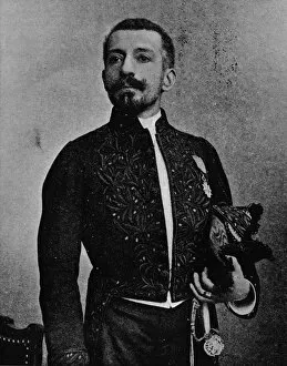 Pierre Loti in the uniform of a member of the Academie Francais, 1892, (1903). Artist: Louis Marie Julien Viaud