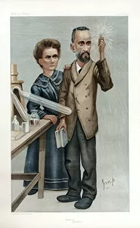 Marie Curie Gallery: Pierre and Marie Curie, French physicists, 1904