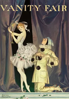 Colombina Gallery: Pierrot and Columbine. Vanity Fair magazine cover, 1915