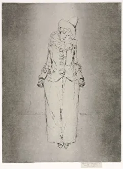 Theodore Roussel French Prints: Pierrot en Pied, Portrait of Lady A