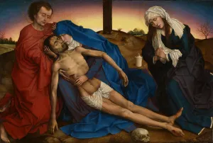 Weyden Prints: Pieta, 1436-1446. Artist: Weyden, Rogier, van der (ca. 1399-1464)